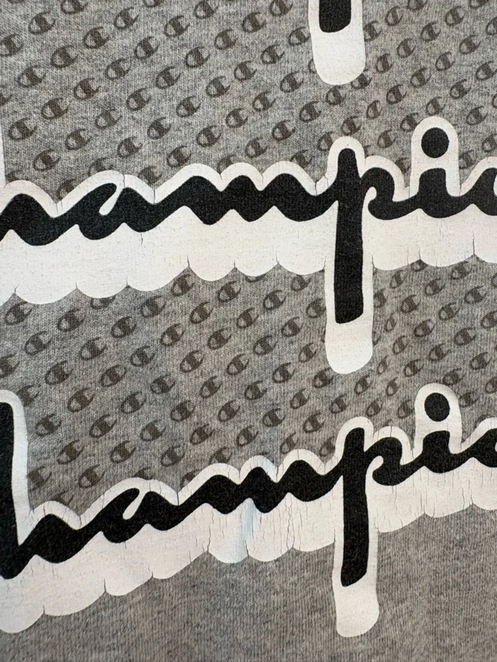 Champion Heather Gray Crewneck T-Shirt with Tag - Picture 8 of 10